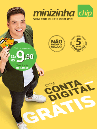 Minizinha Chip - Vem com chip e wifi